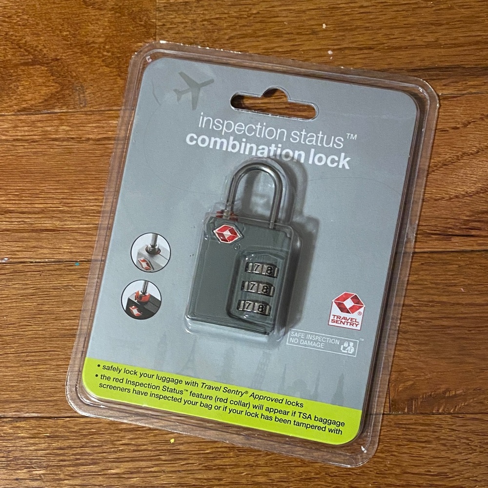 Inspection Status Combination Lock - Gray